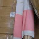 4 Pack Teepee Tent for Kids Slumber Party with Mattress,Fitted Sheet,Light String,Natural Cotton Washable Sleepover Tents for Girls Party Birthday Slumber Movie Night Supplies(Peach White)