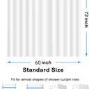 Mid-Century Modern Shower Curtains Sets Vintage Multicolor Art Bath Curtain for Bathroom 60x72inch Waterproof and Fabric (Circle)