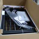 ROOMTEC Large Dog Kennel Outdoor Pet Pens Dogs Run Enclosure Animal Hutch Metal Coop Fence with Roof Cover (4'L x 4'W x 4.25'H)