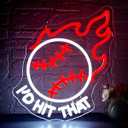 Baseball Neon Sign for Wall Decor Dimmable Baseball On Fire I'd Hit That LED Light Sign Sports Decor for Man Cave Garage Boys Room Sports Signs for Bar Club Gifts for Boys Men Size15.7* 10.9in(FMP119)