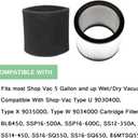 Filter Replacement 90304, 9010700, 90585 Foam Sleeve for Shop Vac Wet Dry Vacuums 5 Gallon Up 90304 90350 90333, Replace Part # 90304 90585