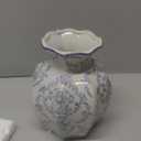 Chinoiserie Ceramic Vase,Blue and White Vase,Vintage Vases,Flower Vase for Centerpiece,Chinese Cute Vases for Living Room, Office,Home Decor,French Country Decor (Blue White, Small)