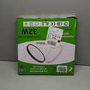 15.8 Inch LED Flush Mount Ceiling Light, 32W, 3480LM, 3000K/4000K/6000K CCT Selectable, Round Flat Panel Light Fits for Hallway, Kitchen, Bedroom, Laundry Room (White)