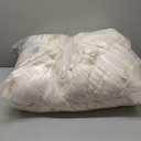 MUXHOMO 7 Pieces Queen Comforter Set, Soft Bed in a Bag Queen Size, All Season Bedding Set with Comforter, Flat Sheet, Fitted Sheet, Pillowcases & Shams, Ivory