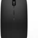 Mouse jiggler,Bluetooth 5.2/3.0 and 2.4GHz USB Type-C,Rechargeable Wireless Bluetooth Mouse for ipad/MacBook air/MacBook pro/Laptop/PC/Mac/iPad pro/Computer (Black)