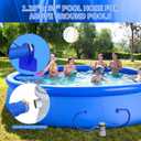 1.25" x 59" Pool Hoses Replacement for Above Ground Pools, 3 Pack Pool Pump Hose for Swimming Pool, Pool Filter Hose with Pool Pipe Holders & Accessory for Filter Pumps 330 GPH 530 GPH 1000 GPH