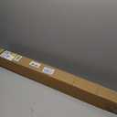 UNISHADES no Drill Cordless Roman Shades for Windows, 38" W × 64" H - 100% Blackout - Linen - Mist White