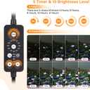 hygger Submersible LED Aquarium Light, 21W 23in 24/7 Mode Fish Tank Light with 5 Rows Beads, with Timer 9 Colors and Adjustable Brightness, Full Spectrum IP68 Waterproof Light for Fish Tank 24-43 inch