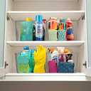 ClearSpace Clear Plastic Storage Bins  XL 8 Pack Perfect Kitchen or Pantry Organization Fridge Organizer and Storage Bins, Cabinet Organizers