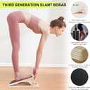 Wooden Slant Board for Calf Stretching Adjustable Incline Board for Squats, Ankle & Achilles Stretch, Physical Therapy Foot Stretcher, Non-Slip Wedge for Knees Over Toes, Balance & Mobility Training
