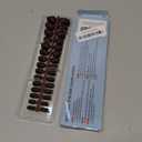 Dsixnails 150Pcs Tortoiseshell French Tip Press on Nails, Short Square Soft French Gel Nail Tips 15Sizes, Pre-Lasting Reusable Fake Nails, Salon Quality Soak Off False Nail Tips for Women Girl Gift