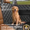 Doglike UNBREAK Large Dog Car Seat [Military-Grade Protection], 500LB Ultra-Support Back Seat Extender for Dogs Carseat Hard Bottom, Waterproof Pet Carseat Dog Hammock for Cars/SUV/Truck XL Size