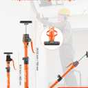 VEVOR Cabinet Jack Support Pole, 2-Pack, 18.9-29.5 Inch Steel Telescopic Quick Support Rod, Adjustable 3rd Hand System up to 220 lbs Capacity for Installing Cabinets, Lifting Drywall, Cargo Bars