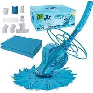 U.S. Pool Supply Octopus Suction Pool Cleaner, Inground Automatic Pool Vacuum Cleaner with Hose - Swimming Sweeper Vac Cleaning Suction-Side Cleaners - Auto Creepy Sweeps Removes Debris, Leaves Cleans
