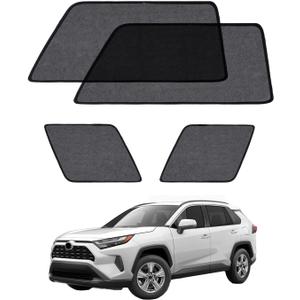 Car Window Shade for Ford Explorer 2020-Now, 4 Pack Magnetic Mesh Sun Shades for Front & Rear Windows, UV Glare Protection & Baby Car Shade for Napping Camping Breastfeeding