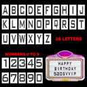 3set Bottle Service Sign Replacement Cards Bring letters 2setA-Zof numbers 1set (0-9) and 1card storage box Cards Without LED Bottle Service Sign Board