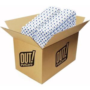 Out! PetCare Disposable Male Dog Wraps, Puppy Pee Wraps, Belly Bands for Dogs, Leak Proof, Wetness Indicator, Puppy and Doggie Diaper for Peeing, XS/Small, 96 Count