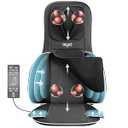 Mynt FSA Eligible HSA Approved Shiatsu Neck and Back Massager for Chair with 10 Deep Kneading Nodes, 2D & 3D Adjustable Back Massage with Heat, Portable Massage Chair Pad with Cover