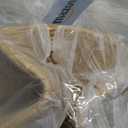 danpinera 100L Nursery Hamper, Tall Woven Laundry Basket with Long Leather Handles, Boho Laundry Hamper for Living Room & Bedroom, Eco-friendly & Convenient Decorative Storage Basket White & Jute