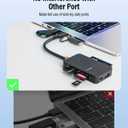 Memory Card Reader, 6in1 USB 3.0 and Lightning to SD Micro SD MS CF Card Reader Adapter with 5Gbps USB-A/C Data Ports, 4 Cards Simultaneously Read and Write, for iPhone, Laptop, MacBook, iPad and More