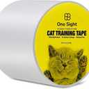 Double Sided Cat Tape for Furniture 4" X 30 Yards PVC Couch, Carpet and Door Protection with Easy Peel Arrow Marker, Wide Clear Sticky Adhesive Anti Cat Scratch Tape for Furniture Easy to Install