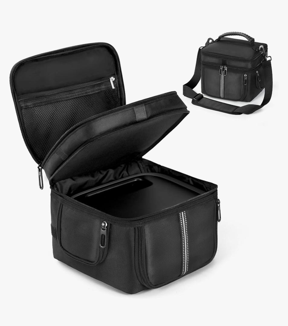 Carrying Case Compatible with EF ECOFLOW Portable Power Station RIVER 3, 245Wh LiFePO4 Battery Protective Shoulder Storage Bag with Pocket for Travel Camping Charging Outdoor Generator Covers