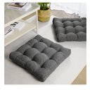  Floor Pillows for Adults Floor Cushions Seating Large Square Pillow Gel Memory Foam 25x25 Inch Dark Grey Set 1 pillow