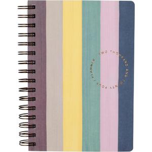 Fringe Studio 17 Month Planner (Aug 2023- Dec. 2024), "BOLD STRIPE", Paper Cover, 5.75" x 8.25", includes Stickers & Interior Pocket, 236 pages, Esprit Collection (113110)