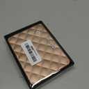 Companion wallet for women, Rigid aluminum with quilted effect, RFID protection against fraud and demagnetization, Lady Case HELSINKI Large model, passport size