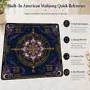 American Mahjong Mat with Charleston & Direction Reminders, 34 x 34 In