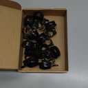 BBTO 10 Pcs Aluminum Alloy Clear Sound Bike Bell Black Loud Crisp Bicycle Bell Scooter Tricycle Mountain Bike Accessories for Boy Girl Kids Adults, Left and Right