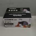 Electric Cheese Grater, Salad Maker with 5 Replaceable Multi-use Blades, 250W Electric Cheese Shredder, One-Touch Kitchen Slicer Salad Machine for Vegetables, Fruits, Cheeses, Nuts (Space silver)