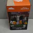 Joiedomi 8 FT Long Halloween Inflatables Outdoor Decoration, Halloween Blow Up Decorations Outside Inflatable Pumpkin Ghost Cat Tombstone with LEDs for Yard Decor