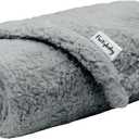 furrybaby Dog Blankets for Small Dogs, Puppy Small Fleece Blankets for Pets, Premium Cat Blanket, Sherpa Pet Blanket Washable for Pet Kitten Doggy (Grey, 24x32 in, S) (24x32in (pack of 1))