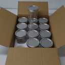 12 Pack 16 oz Wide Mouth Clear Mason Jars with Silver Metal Lids, Canning Jars for Overnight Oats, Food Storage, Dry Food, Snacks, Candies and More
