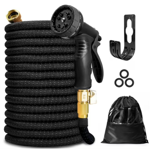 KOTTO Expandable Garden Water Hose 75ft Black