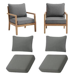 8pcs Outdoor Patio Cushion Covers Replacement, 24" Zippered Outdoor Cushion Covers Waterproof, UV Resistant & Washable Patio Furniture Cushion Covers Waterproof for Patio Sectional, Lght Grayi