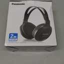 Panasonic Headphones, Lightweight Over the Ear Wired Headphones with Clear Sound and XBS for Extra Bass, Long Cord, 3.5mm Jack for Phones and Laptops  RP-HT161-K (Black)