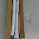 1.1 Inch Diameter Tension Closet Rods for Hanging Clothes 32-60 Inch, Adjustable Pole Closet to Hang Clothes, Heavy Duty Closet bar for Wardrobes with No Drilling Holder, White