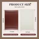 Saysurey 26.5 x 17.3 Inch Leather Desk Pad with Side Rails Mat, Brown