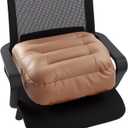6 inch Extra Thick Seat Cushion, Technology Leather Chair Cushions for Office, Adult Booster Seat with Waterproof and Breathable, Suit for Car Seat, Desk Chair, 18 x 16 x 6 inch, Brown