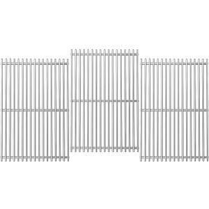 18.7" Cooking Grates for Weber Genesis GS4 Genesis II E-410, E-415, E-435, Genesis II LX E-440 Series Gas Grills, Heavy Duty Stainless Steel Grill Grates for Weber 66089 66097