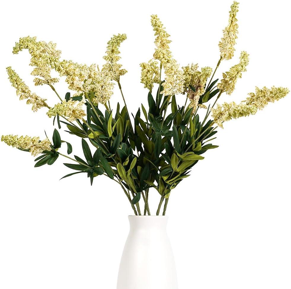 Melorca&Guilla Artificial Plants,3PCS 29" Green Faux Branches for Vase,Faux Greenery Stems Artificial Plants & Flowers for Shop Garden Office Home Dcor (3, White Sage)