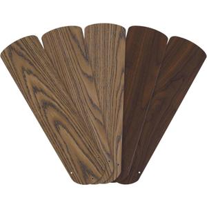 Westinghouse 7741500 52-Inch Oak/Walnut Replacement Fan Blades, Five-Pack