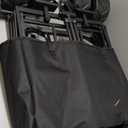 EchoSmile Heavy Duty 350 Lbs Capacity Collapsible Wagon, Outdoor Folding Camping Wagons, Grocery Portable Utility Cart, Adjustable Rolling Carts, All Terrain Sports Wagon with Big Wheels (Blackorange)