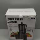 Juicer Machines with 5.8" Large Feed Chute, Cold Press Juicer for Whole Vegetables and Fruits 400W, Slow Masticating juicer Easy to Clean Juice Extractor Machine High Juice Yield (Titanium Gray)