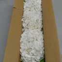 6 Pcs White Hydrangea Artificial Flowers, Latex Real Touch Hydrangea Flowers, 19.6'' Full Faux Hydrangea Flowers Fake Flowers for Home Decor Party Wedding Centerpiece Bouquet Floral Arrangements
