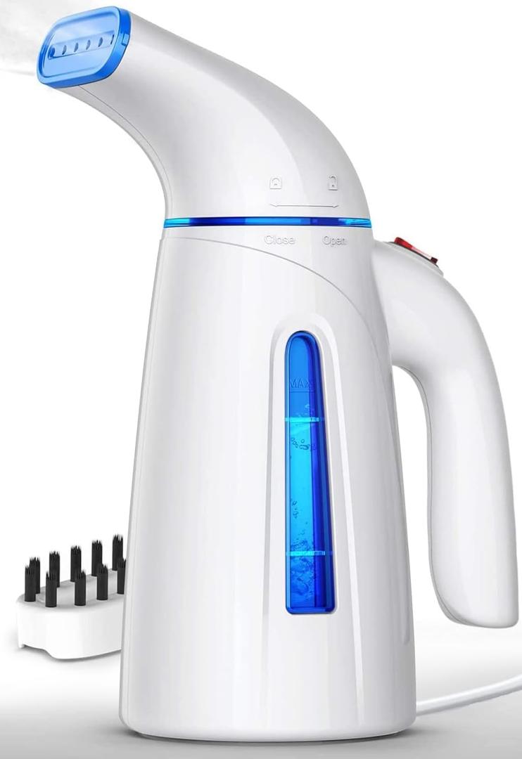 OGHom Steamer for Clothes, Handheld Clothing Steamer for Garment, 240ml Big Capacity 700W Portable Travel Steam Iron (Blue)