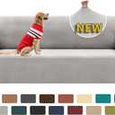 XINEAGE 2026 New 1 Piece Couch Covers for 3 Cushion Couch (79"-91") Stretch Sofa Cover Slipcover Pet Friendly Soft Washable Furniture Protector with Elastic Bottom for Kids,Dog (Sofa, Silver Grey)