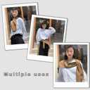 huablo Women's Fashion Knitted Shawl - Khaki Sweater Shawl for Air-Conditioned Rooms (Beige), One Size